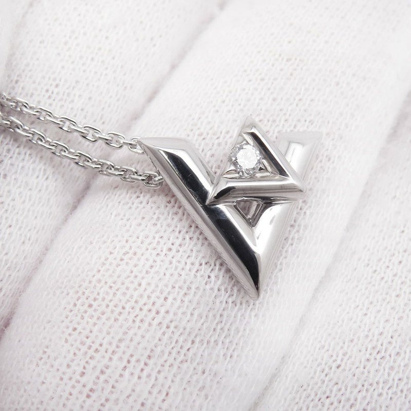 ルイヴィトン ネックレス ヴォルト ワン ペンダント PM ダイヤモンド 1P 約0.03ct K18WGホワイトゴールド Q93806