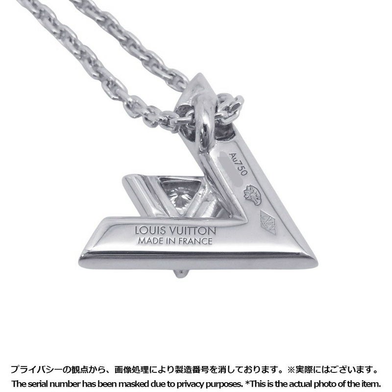 ルイヴィトン ネックレス ヴォルト ワン ペンダント PM ダイヤモンド 1P 約0.03ct K18WGホワイトゴールド Q93806