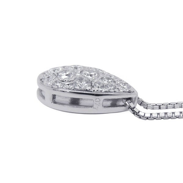 モニッケンダム ネックレス ドロップ ペンダント ダイヤモンド 計0.77ct K18WGホワイトゴールド MONNICKENDAM