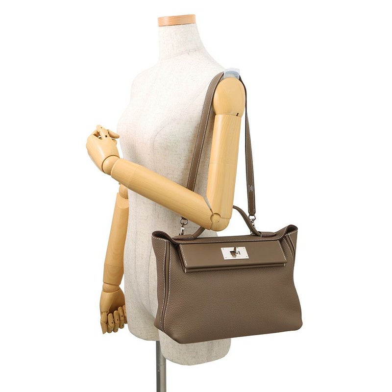 エルメス 24/24 29 サック ヴァンキャトル エトゥープ/シルバー金具 トゴ/スイフト K刻印 2wayショルダー