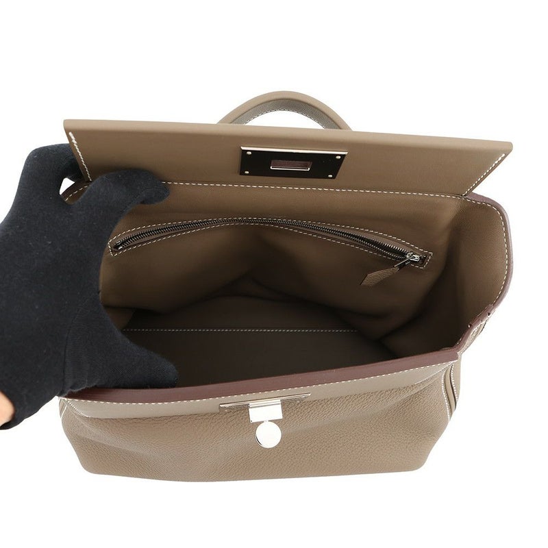 エルメス 24/24 29 サック ヴァンキャトル エトゥープ/シルバー金具 トゴ/スイフト K刻印 2wayショルダー