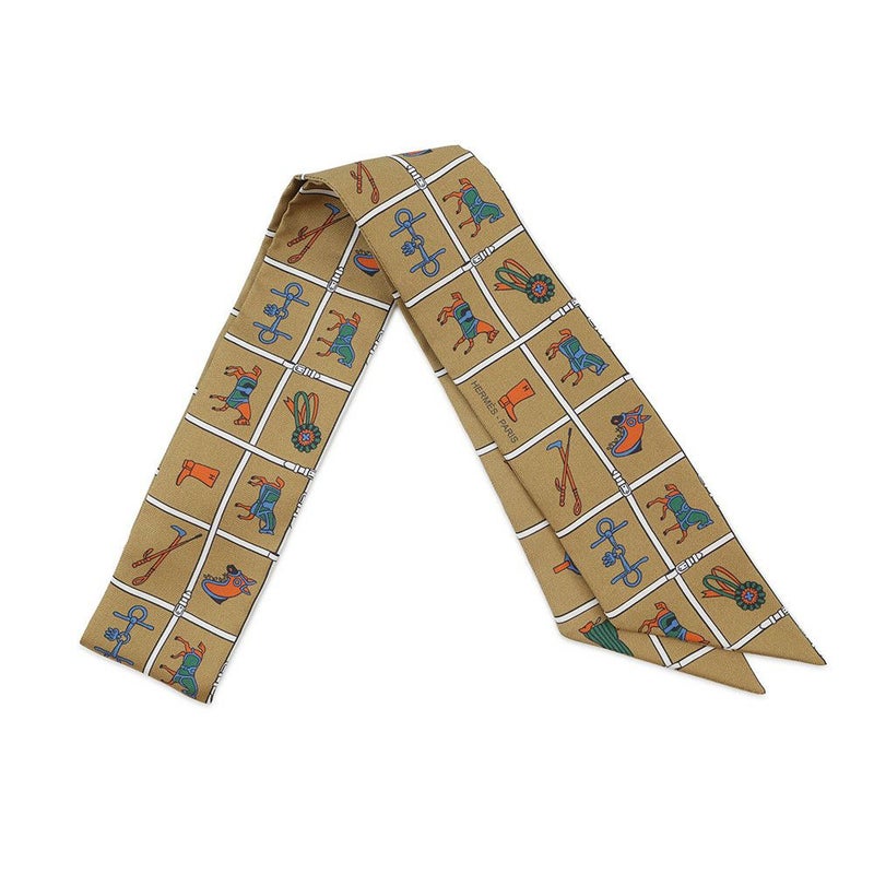 エルメス スカーフ ツイリー 馬着 Couvertures et Tenues de jour HERMES シルクツイル 2022秋冬