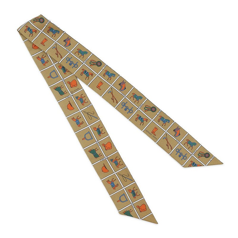 エルメス スカーフ ツイリー 馬着 Couvertures et Tenues de jour HERMES シルクツイル 2022秋冬