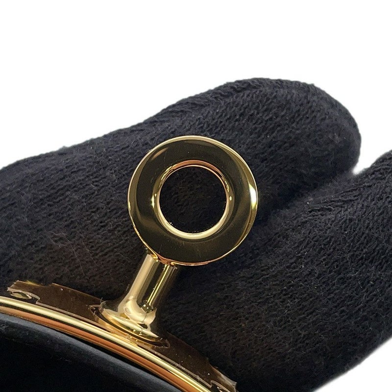 エルメス ブレスレット ケリー ドゥブルトゥール ブラック/ゴールド金具 ボックスカーフ B刻印 サイズT2 黒