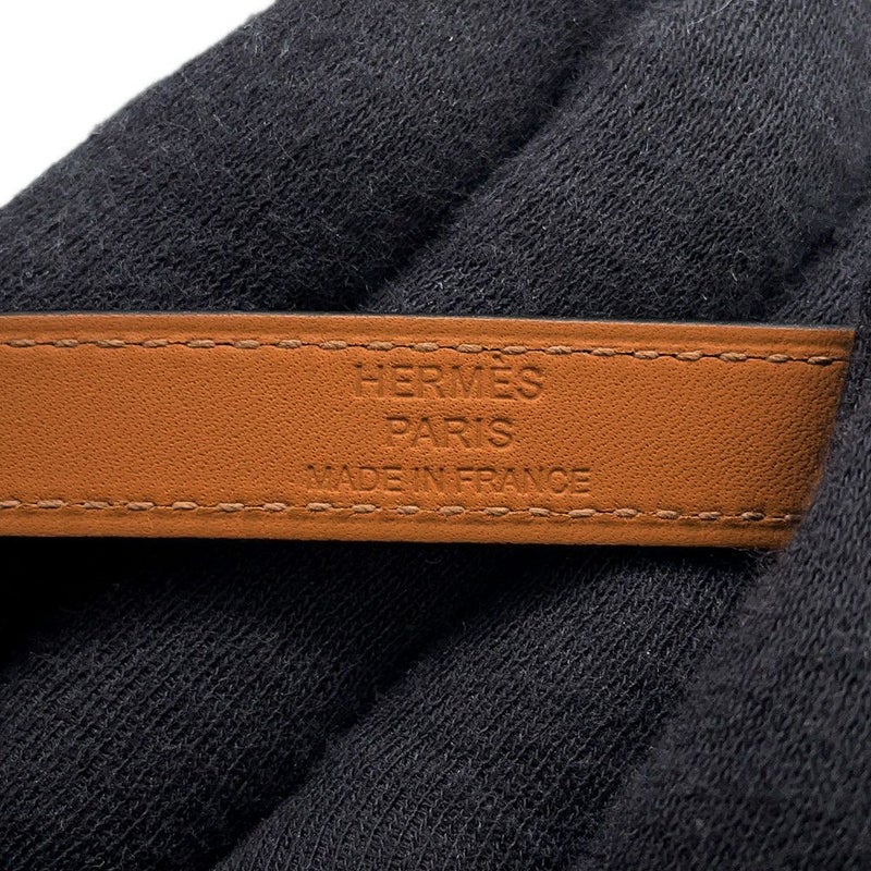 エルメス ブレスレット ケリー ドゥブルトゥール ブラック/ゴールド金具 ボックスカーフ B刻印 サイズT2 黒