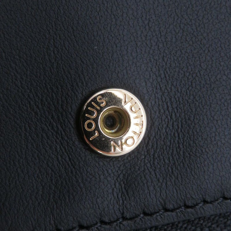 ルイヴィトン 二つ折り財布 ラムレザー/モノグラム・パターン ポルトフォイユ・ルー M81599 LOUIS VUITTON ブラック 黒