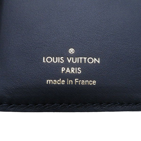ルイヴィトン 二つ折り財布 ラムレザー/モノグラム・パターン ポルトフォイユ・ルー M81599 LOUIS VUITTON ブラック 黒