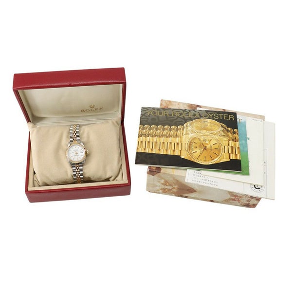 ロレックス デイトジャスト X番 SS/K18YG 69173 ROLEX 腕時計 白文字盤