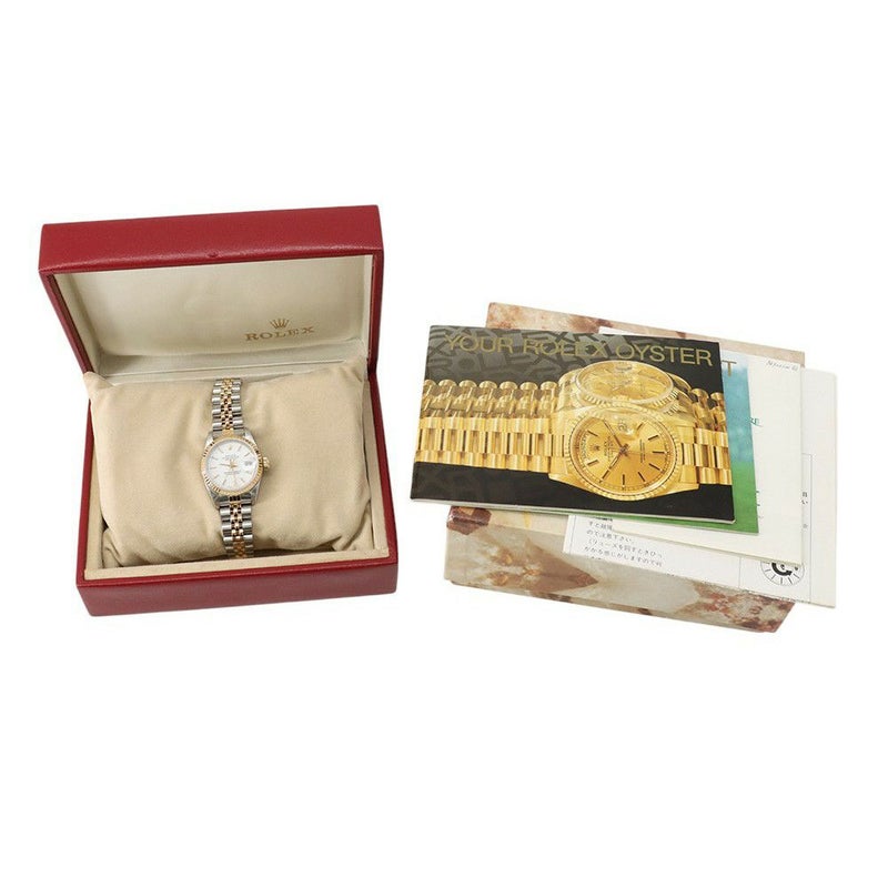 ロレックス デイトジャスト X番 SS/K18YG 69173 ROLEX 腕時計 白文字盤