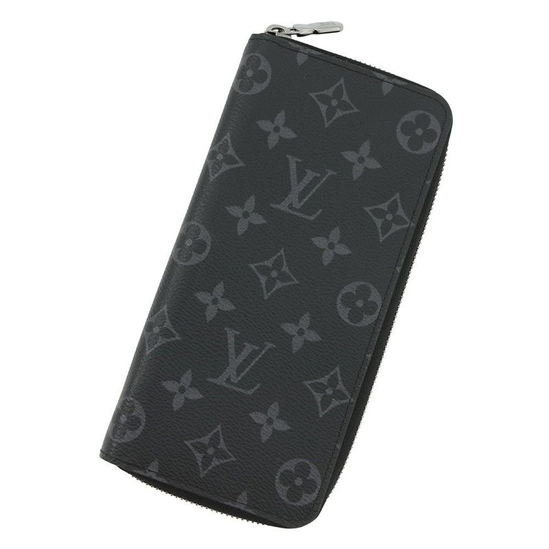 ルイヴィトン 長財布 モノグラム・エクリプス ジッピーウォレット・ヴェルティカル M62295 LOUIS VUITTON ヴィトン 黒 ブラック
