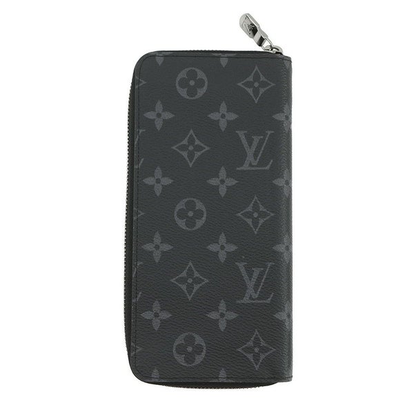 ルイヴィトン 長財布 モノグラム・エクリプス ジッピーウォレット・ヴェルティカル M62295 LOUIS VUITTON ヴィトン 黒 ブラック