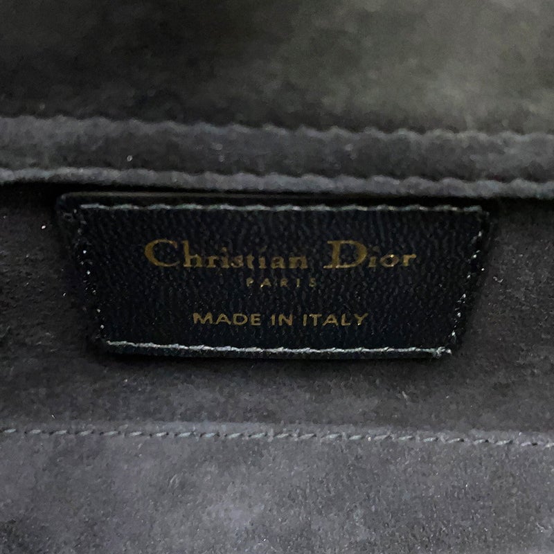 ディオール ハンドバッグ Lady D-JOY カナージュ マイクロ ラムスキン S0910ONGE Christian Dior 3way 黒