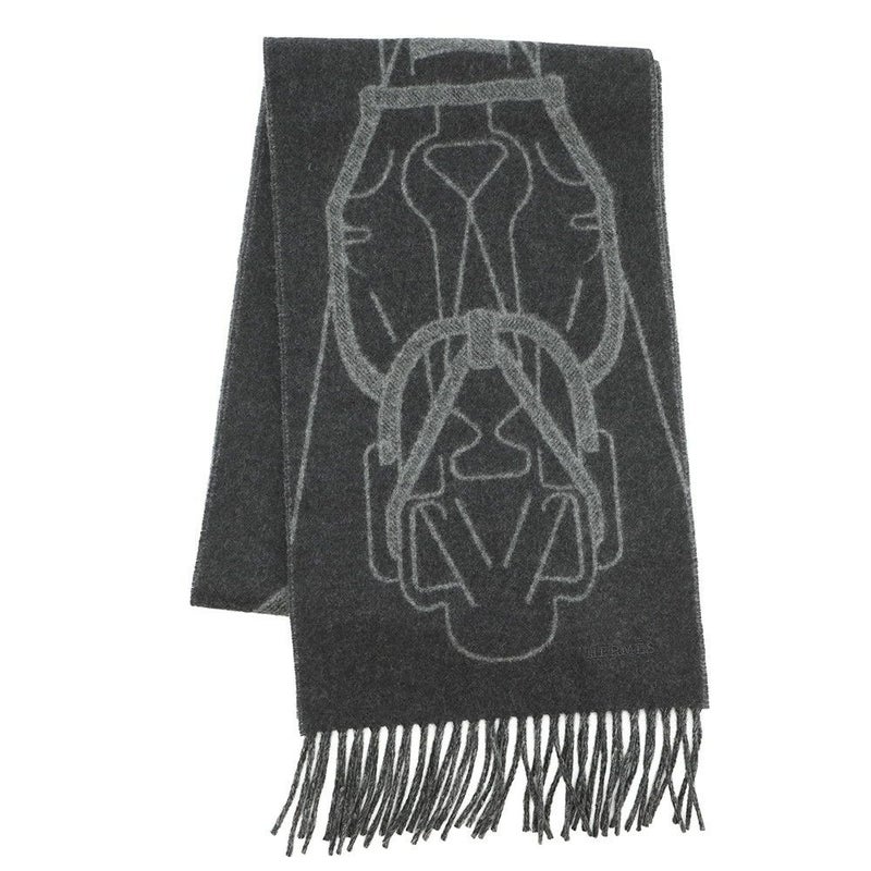 エルメス マフラー テット・ア・テット・エケストル カシミヤ HERMES メンズ ショール