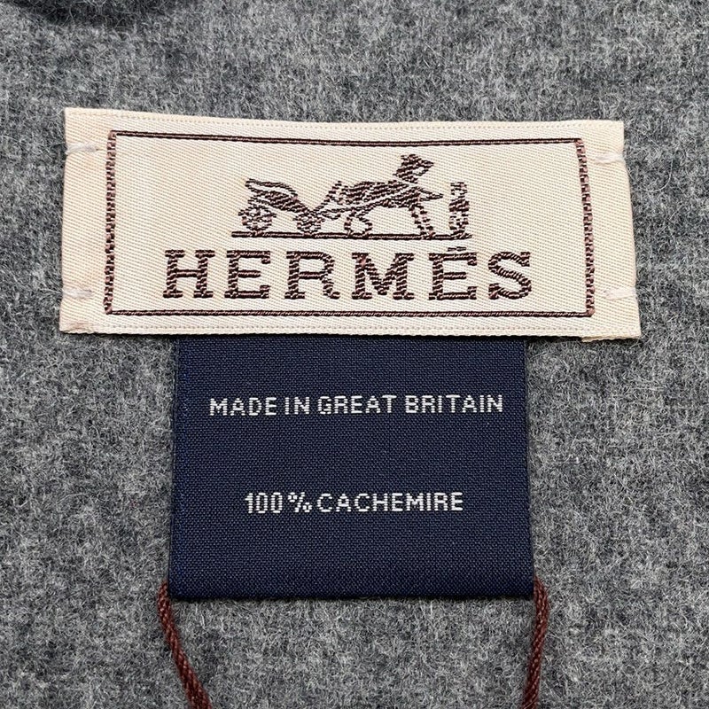 エルメス マフラー テット・ア・テット・エケストル カシミヤ HERMES メンズ ショール