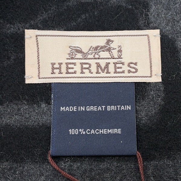 エルメス マフラー クリック・セ・ヌエ カシミヤ HERMES メンズ ショール 黒
