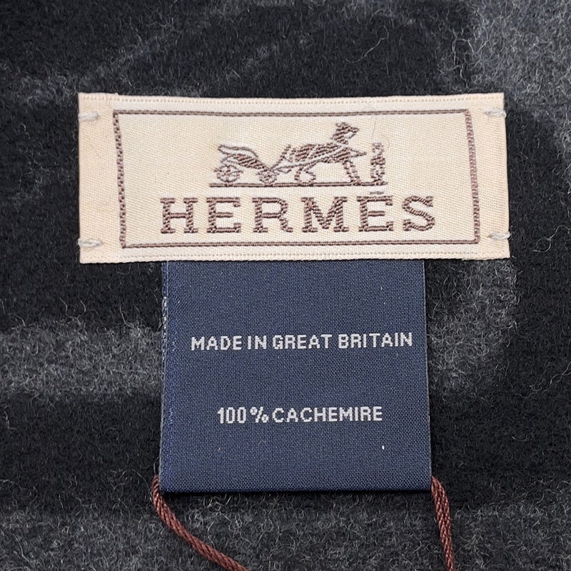 エルメス マフラー クリック・セ・ヌエ カシミヤ HERMES メンズ ショール 黒