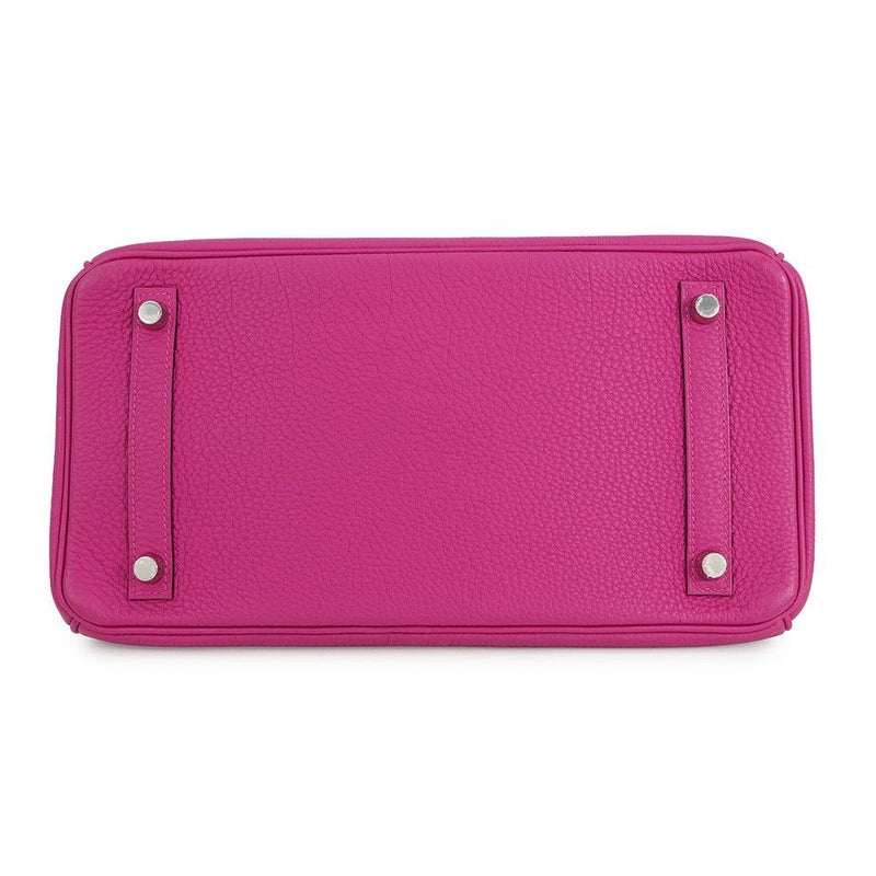 エルメス バーキン30 ローズパープル/シルバー金具 トゴ A刻印 HERMES Birkin ハンドバッグ