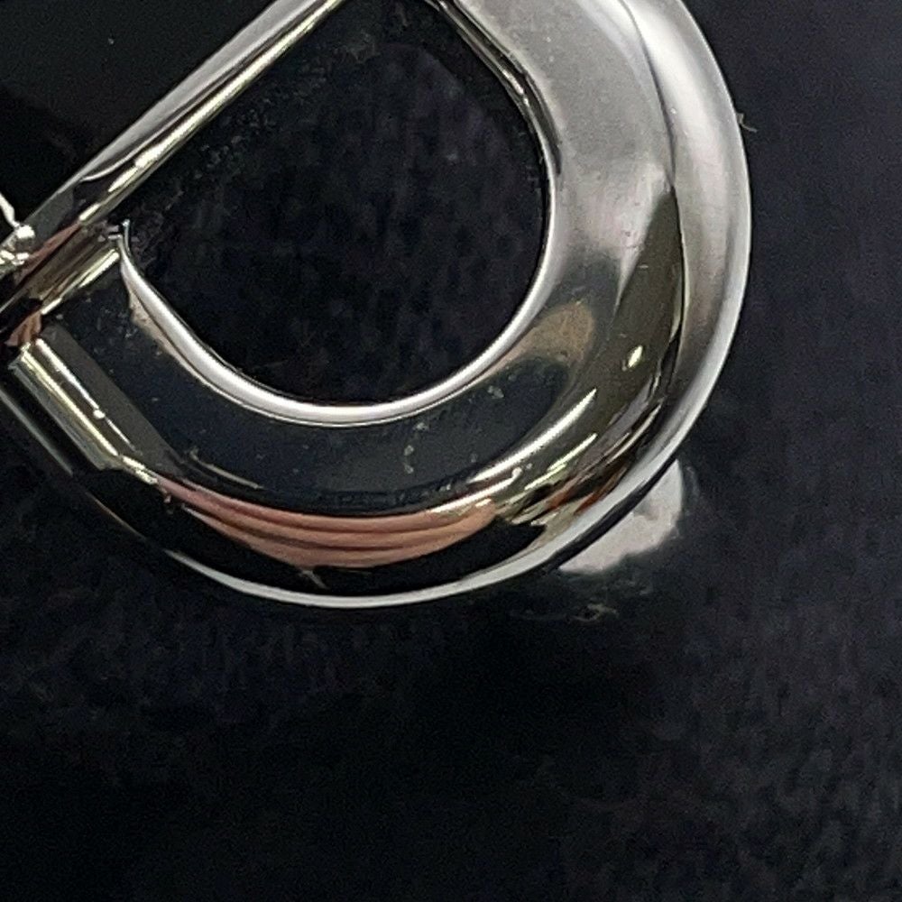 エルメス リング マイヨン ブラック/シルバー金具 サイズT60 HERMES