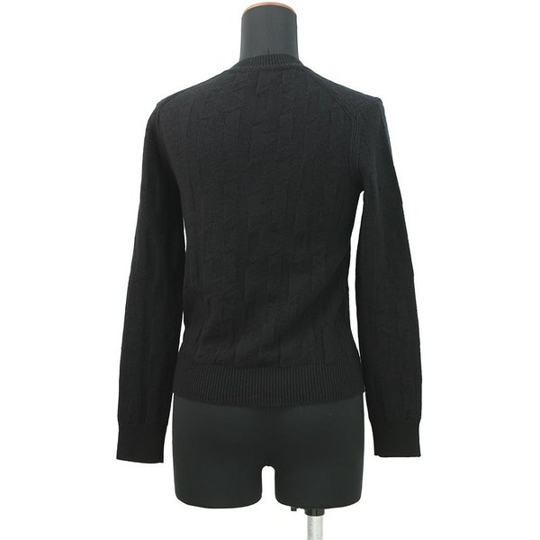 エルメス ニット ロングスリーブ Hモチーフ レディースサイズ34 HERMES アパレル トップス 黒