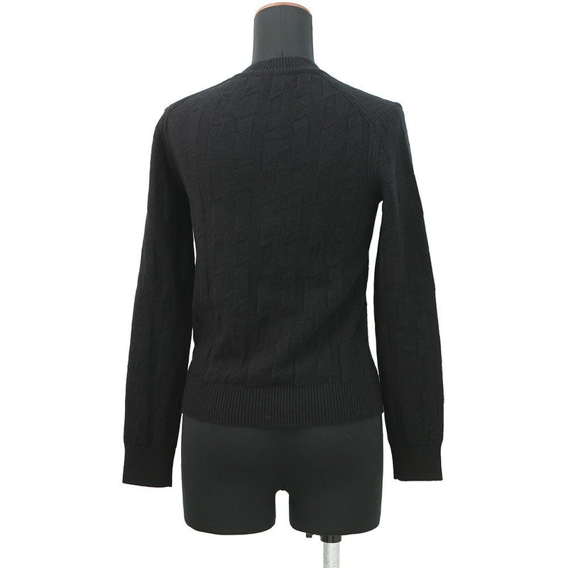 エルメス ニット ロングスリーブ Hモチーフ レディースサイズ34 HERMES アパレル トップス 黒