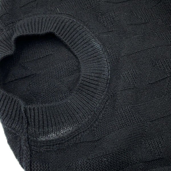 エルメス ニット ロングスリーブ Hモチーフ レディースサイズ34 HERMES アパレル トップス 黒