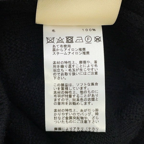 エルメス ニット ロングスリーブ Hモチーフ レディースサイズ34 HERMES アパレル トップス 黒