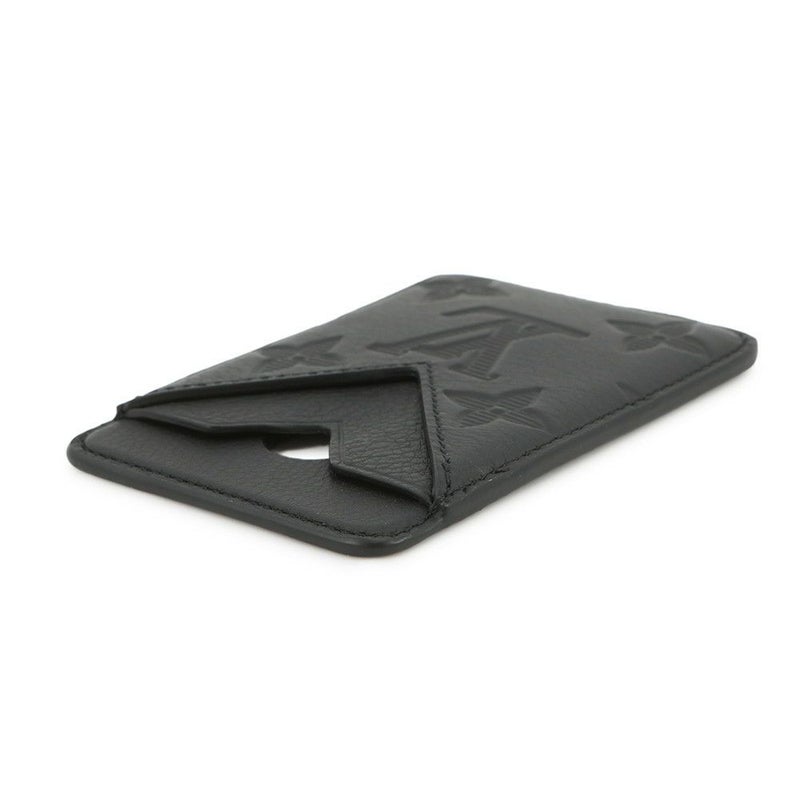 ルイヴィトン カードケース モノグラム・シャドウ マグセーフ ポルト カルト・マグネット M26738 LOUIS VUITTON 黒