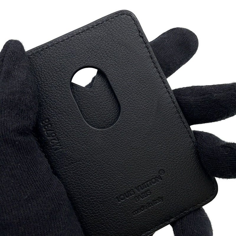 ルイヴィトン カードケース モノグラム・シャドウ マグセーフ ポルト カルト・マグネット M26738 LOUIS VUITTON 黒