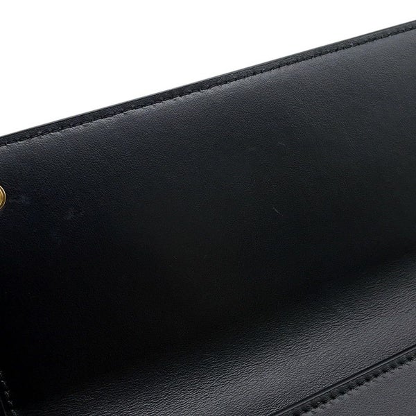 プラダ ショルダーウォレット  トライアングルロゴ ショルダーストラップ付き ウォレット レザー 1MT027 PRADA 財布 黒