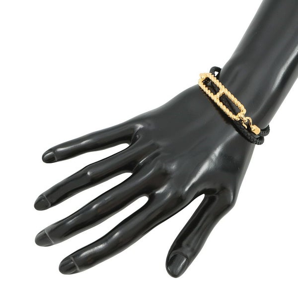エルメス ブレスレット ルリ・ゴドロンヌ  ブラック/ゴールド金具 スイフト HERMES アクセサリー