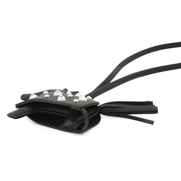 エルメス バッグチャーム ロデオPM ロベオ ロック ブラック/シルバー金具 ラムスキン K刻印 黒