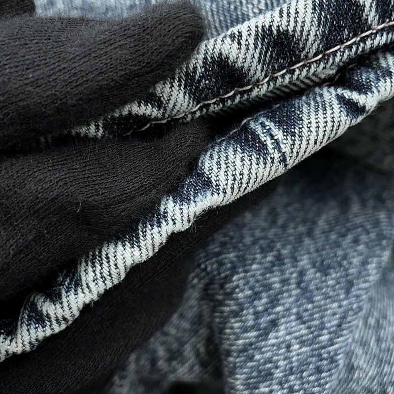 シャネル パンツ カメリア プリント ウォッシュド デニムパンツ コットン レディースサイズ36 P70188 CHANEL ボトムス