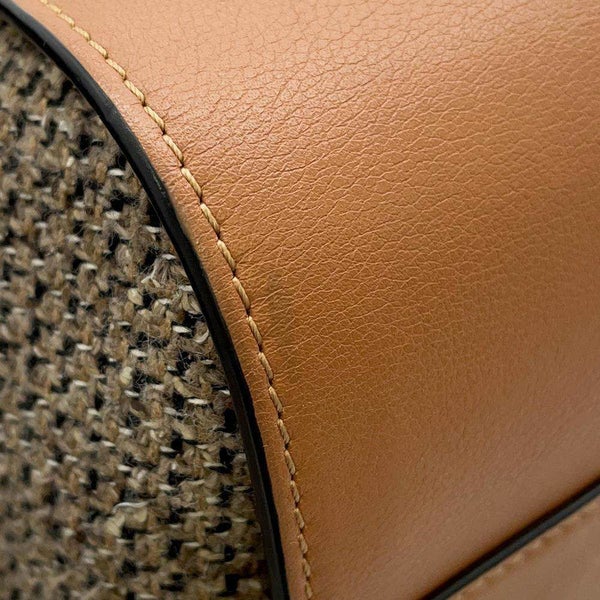 ロエベ ハンドバッグ ハンモック スモール ツイード レザー 309.62.S35 LOEWE 2wayショルダー 黒