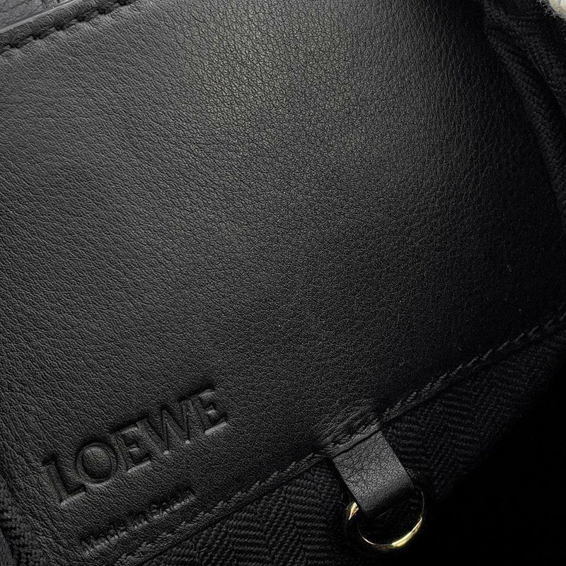 ロエベ ハンドバッグ ハンモック スモール ツイード レザー 309.62.S35 LOEWE 2wayショルダー 黒