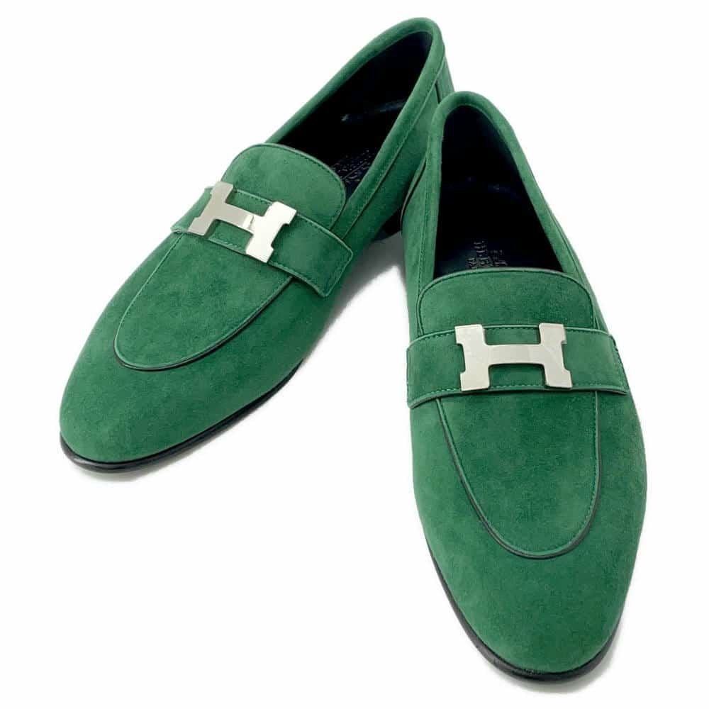 エルメス モカシン パリ スエード レディースサイズ36 HERMES 靴