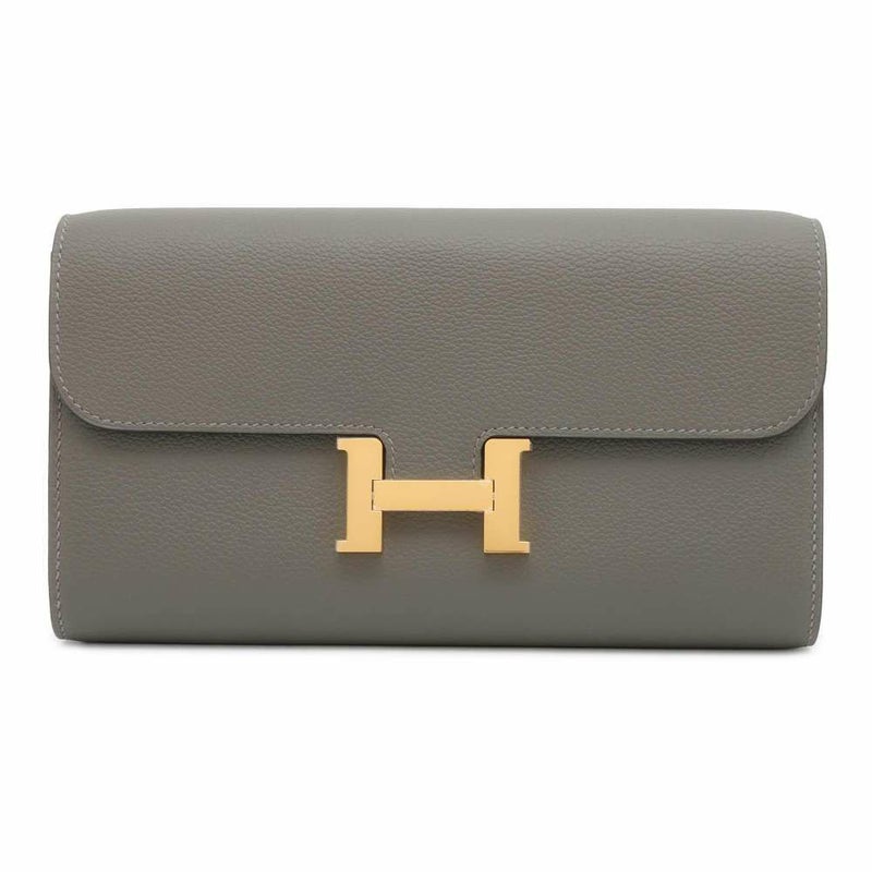 エルメス 長財布 コンスタンス トゥーゴー ロング グリメイヤー/ゴールド金具 エバーカラー W刻印 財布