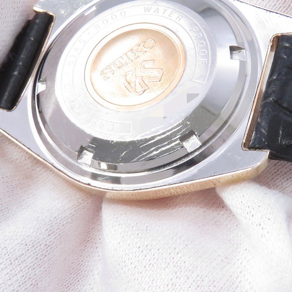 セイコー グランドセイコー デイト 61GS ハイビート 6145-8000 SEIKO 腕時計 シルバー文字盤