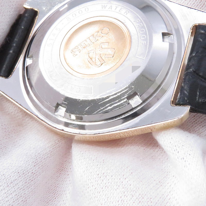 セイコー グランドセイコー デイト 61GS ハイビート 6145-8000 SEIKO 腕時計 シルバー文字盤
