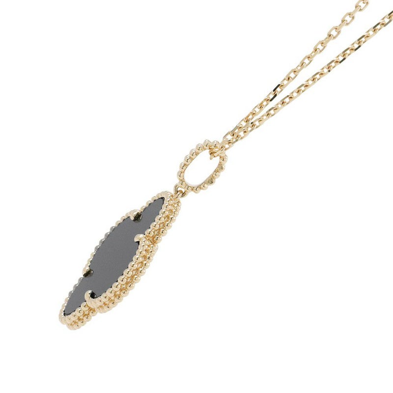 ヴァンクリーフ&アーペル ネックレス マジック アルハンブラ ロングネックレス 1モチーフ オニキス K18YGイエローゴールド VCARO49M00