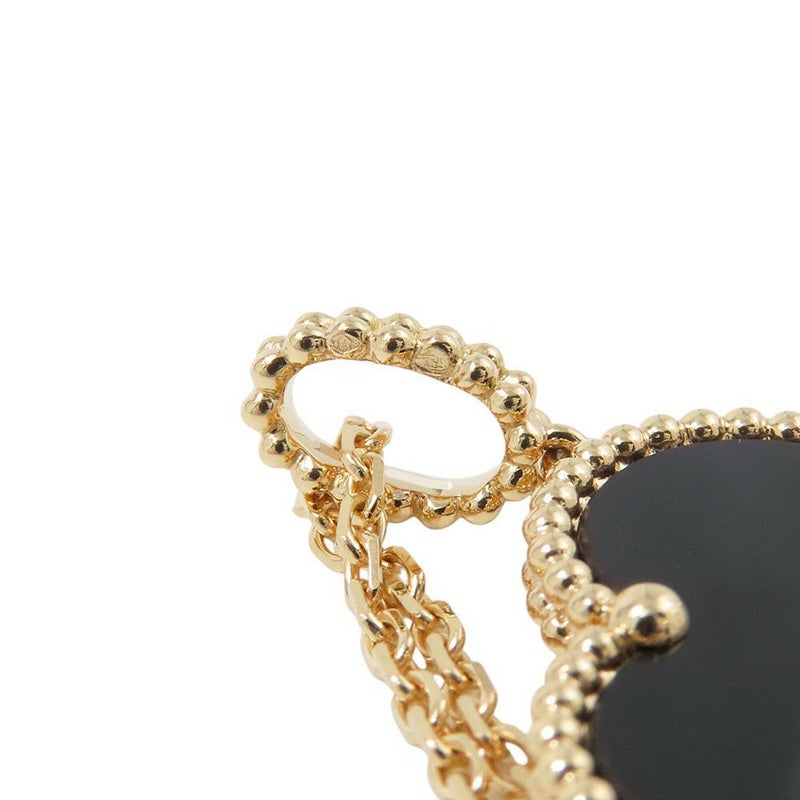 ヴァンクリーフ&アーペル ネックレス マジック アルハンブラ ロングネックレス 1モチーフ オニキス K18YGイエローゴールド VCARO49M00