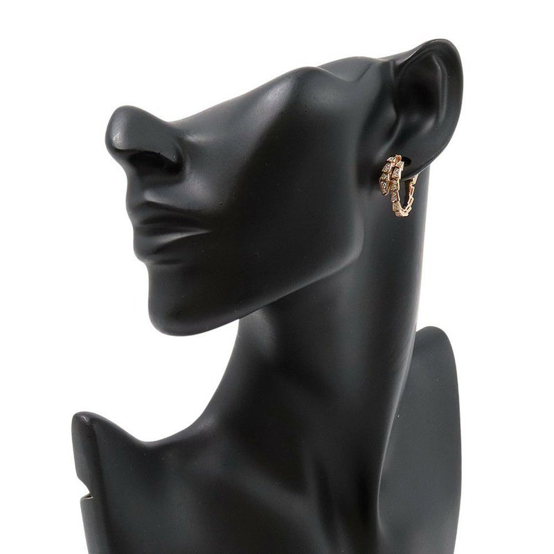 ブルガリ イヤリング セルペンティ ヴァイパー イヤリング ダイヤモンド 計0.75ct K18PGピンクゴールド 358361 BVLGARI