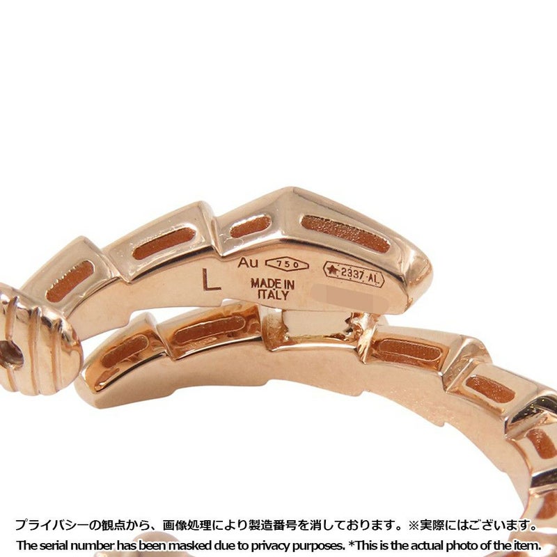 ブルガリ イヤリング セルペンティ ヴァイパー イヤリング ダイヤモンド 計0.75ct K18PGピンクゴールド 358361 BVLGARI