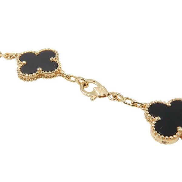 ヴァンクリーフ＆アーペル ブレスレット ヴィンテージ アルハンブラ ブレスレット 5モチーフ オニキス K18YG VCARA41300