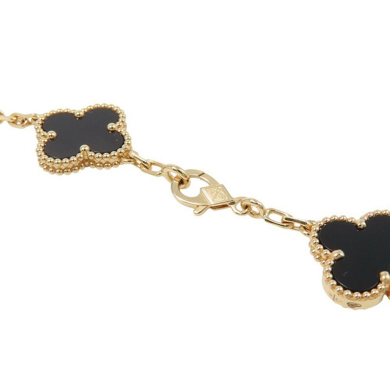 ヴァンクリーフ＆アーペル ブレスレット ヴィンテージ アルハンブラ ブレスレット 5モチーフ オニキス K18YG VCARA41300