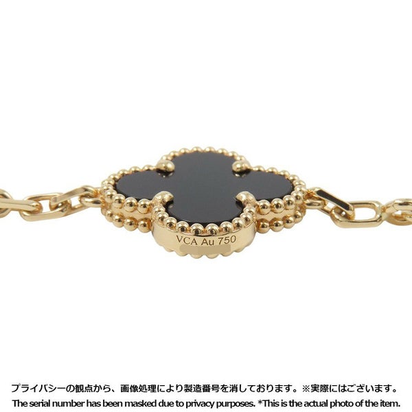 ヴァンクリーフ＆アーペル ブレスレット ヴィンテージ アルハンブラ ブレスレット 5モチーフ オニキス K18YG VCARA41300