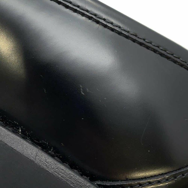 グッチ ローファー インターロッキングG付き レザー メンズサイズ9 1/2 752093 GUCCI 靴 黒