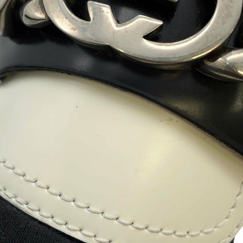 グッチ ローファー インターロッキングG付き レザー メンズサイズ9 1/2 752093 GUCCI 靴 黒