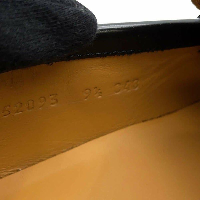 グッチ ローファー インターロッキングG付き レザー メンズサイズ9 1/2 752093 GUCCI 靴 黒