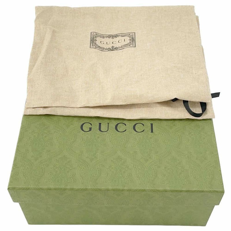 グッチ ローファー インターロッキングG付き レザー メンズサイズ9 1/2 752093 GUCCI 靴 黒