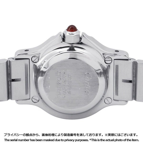 カルティエ サントス オクタゴン SM Cartier 腕時計 ボルドー文字盤